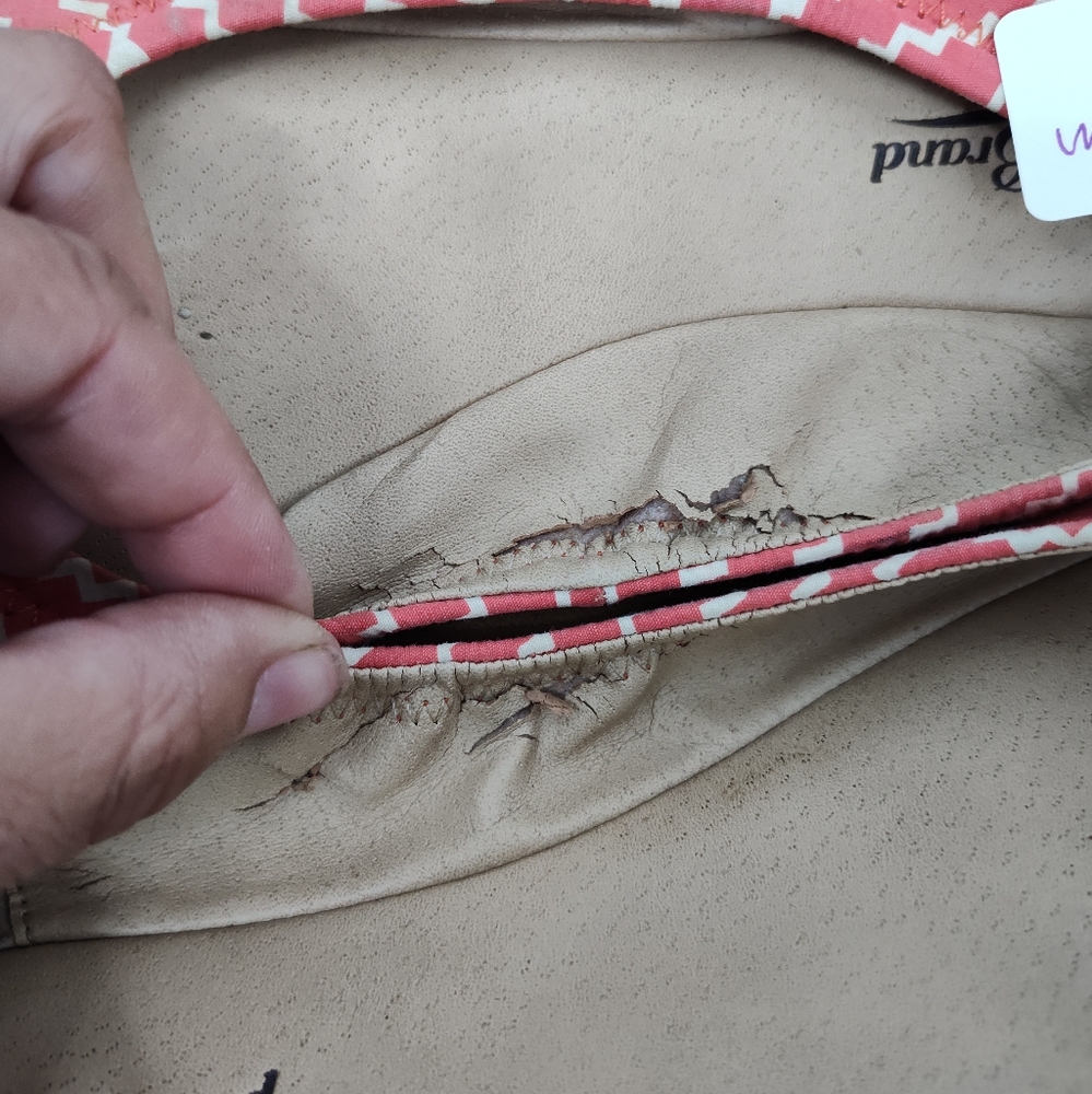 Lucky Brand Ballet Flats Coral Cream Womans Size 8.5M - Picture 7 of 8